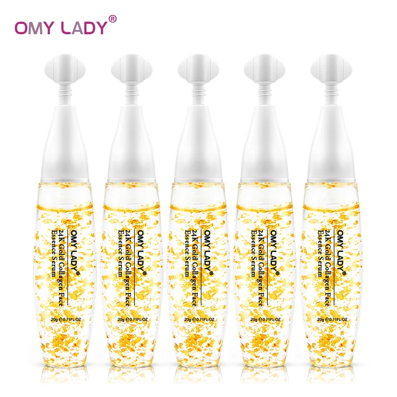 OMY LADY 5 шт. Набор 24K золотой уход за кожей с сывороткой уход за лицом против морщин Омолаживающий увлажняющий удаление тонких линий нежная и гладкая кожа