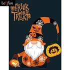 LeCfun Хэллоуин алмазная живопись наборы Gnome полная Дрель Стразы искусство наборы для взрослых детей ремесло подарок