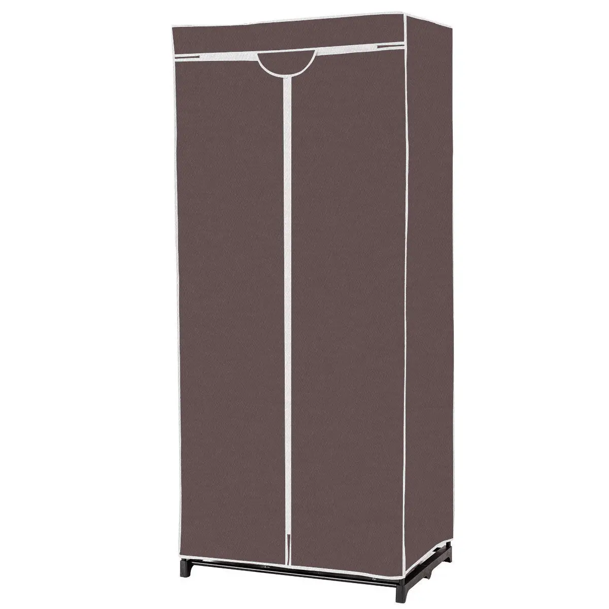 

Costway Portable Clothes Closet Non-woven Fabric Wardrobe Storage Organizer Brown