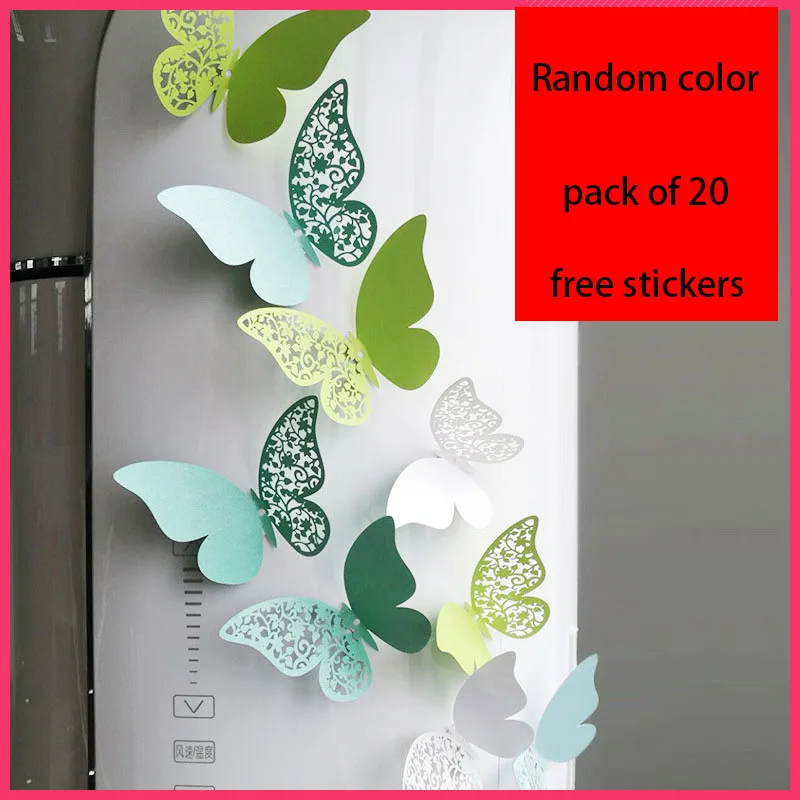 3D-моделирование бабочки трехмерная креативная для гостиной спальни телевизора