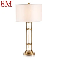 8m white table lamp contemporary led decorative desk lighting for home living room