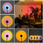 Новый USB светодиодный проектор Радуга Сумерки ночной Светильник 360  фотолампы для Спальня бар Кофе магазин украшения стены светильник Инж