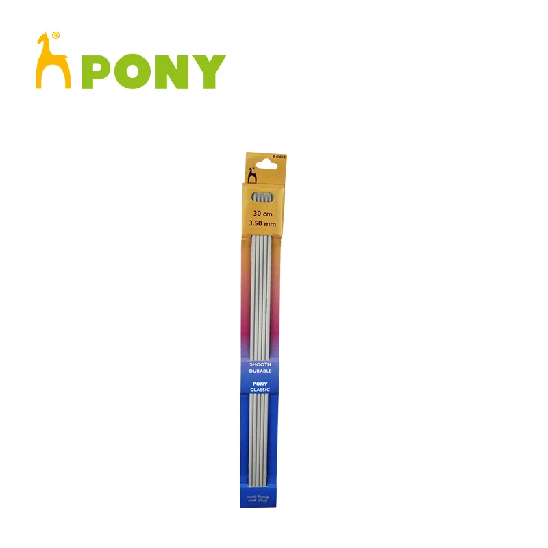 

Классические двойные заостренные вязальные спицы Pony 30 см