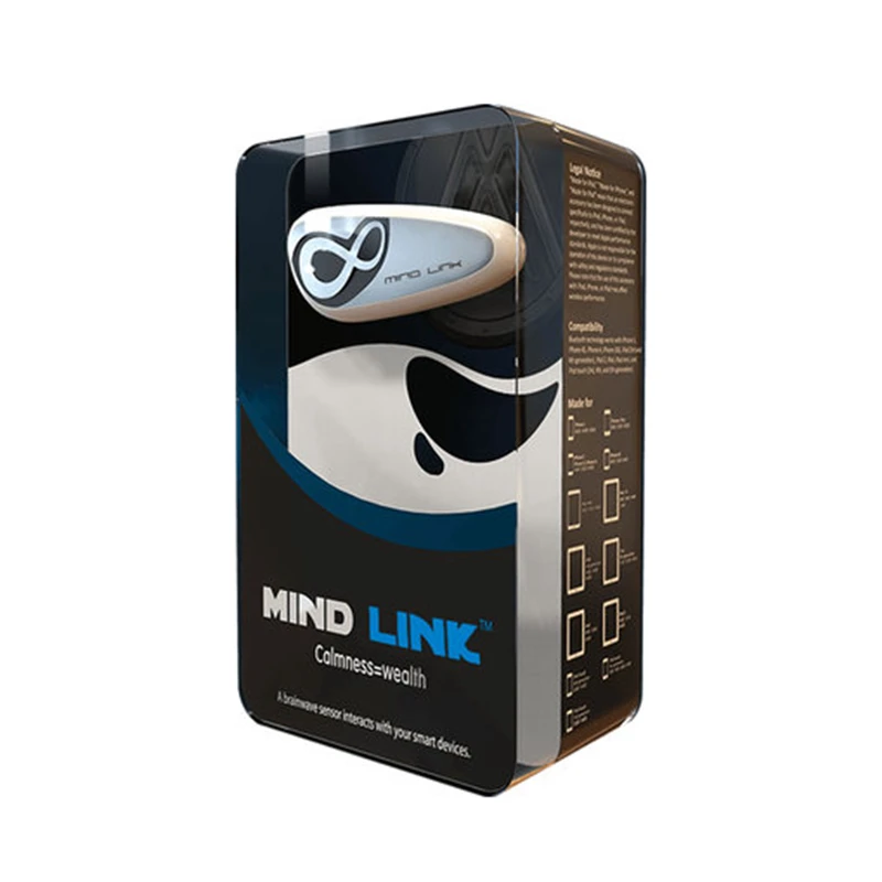 ЭЭГ мозговая волна Mindlink нейродатчик управления Лер декомпрессии нерва идея управления головным обручем ЭЭГ крышка электрода/линия передачи данных B
