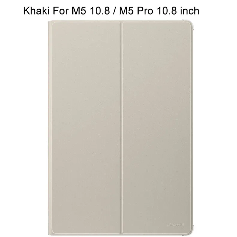 Официальный чехол для HUAWEI Mediapad M5 8," M5 10,8", кожаный чехол с подставкой и Откидывающейся Крышкой для планшета M5 Pro - Цвет: M5 10.8 M5 Pro Khaki