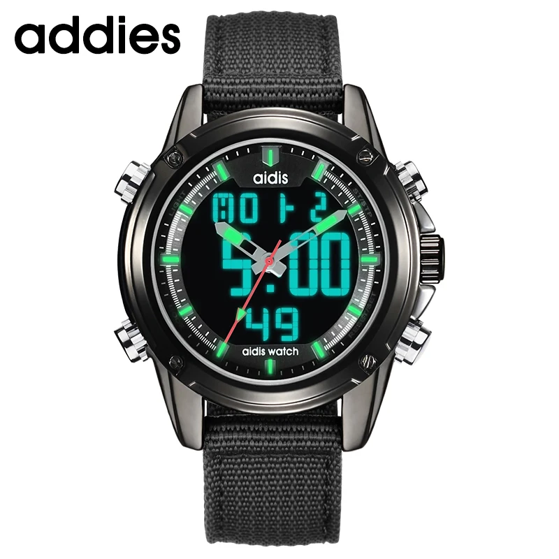 ADDIES Лидирующий бренд спортивные цифровые светящиеся мужские часы со