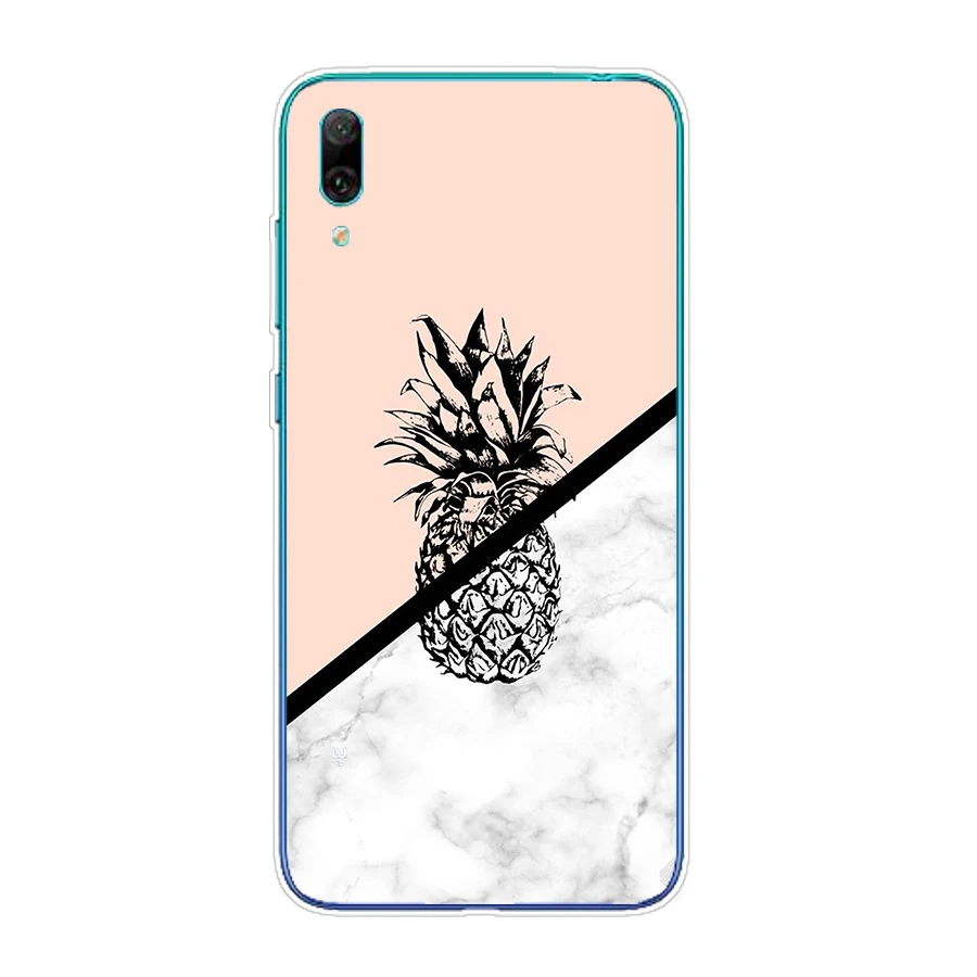 case for huawei y6 prime 2019 case cover silicone tpu cover soft phone housing for huawei y7 y7 prime pro 2019 cover tpu cute 4 free global shipping