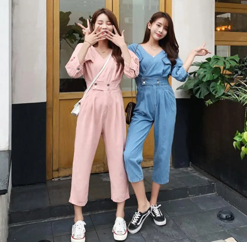 

Джинсовый комбинезон, повседневный комбинезон, комбинезон, женский комбинезон