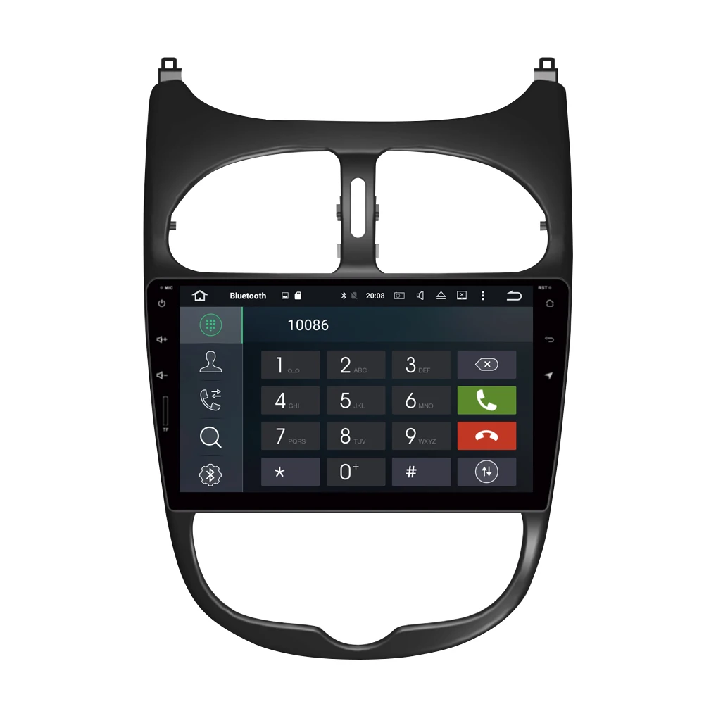 Автомобильный DVD плеер Octa Core 4G RAM Android 9 0 GPS навигация Мультимедиа Стерео для Peugeot 206