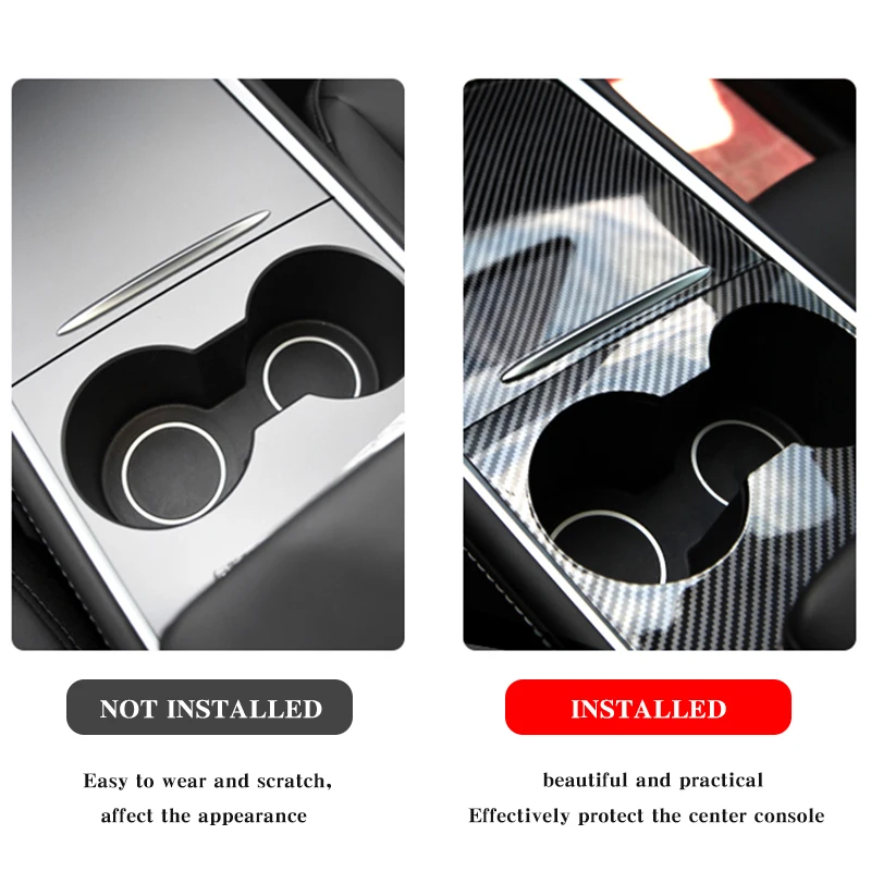 Аксессуары для Tesla Model 3 пластиковый патч из углеродного волокна 2021 | Автомобили и