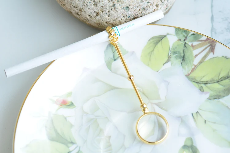 Элегантное женское кольцо держатель для сигарет (золотой серебряный)|holder for|holder