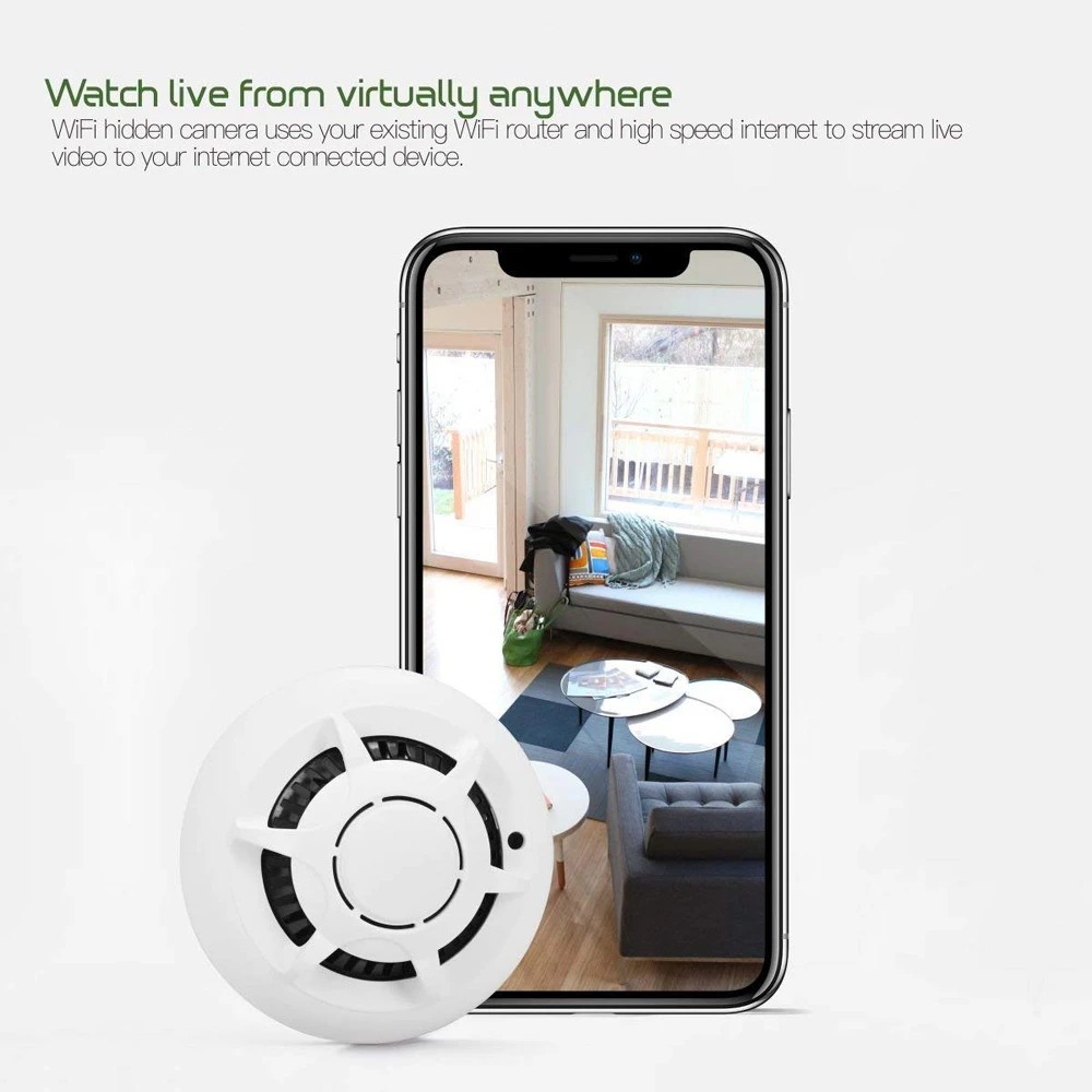 

1080P HD Mini WiFi Camera Remote View Motion Detection IP Cam Audio Video Recorder Wireless Home Ceiling Surveillance Monitor