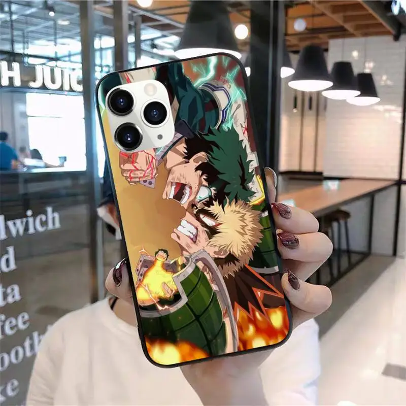 

Anime my hero academia figure Phone Case for iPhone 11 12 mini pro XS MAX 8 7 Plus X XS XR