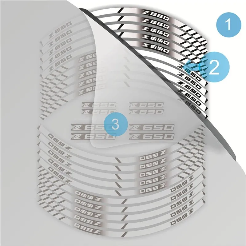 Для KAWASAKI Z125 мотоциклетные наклейки на шины внутренние колеса Светоотражающие