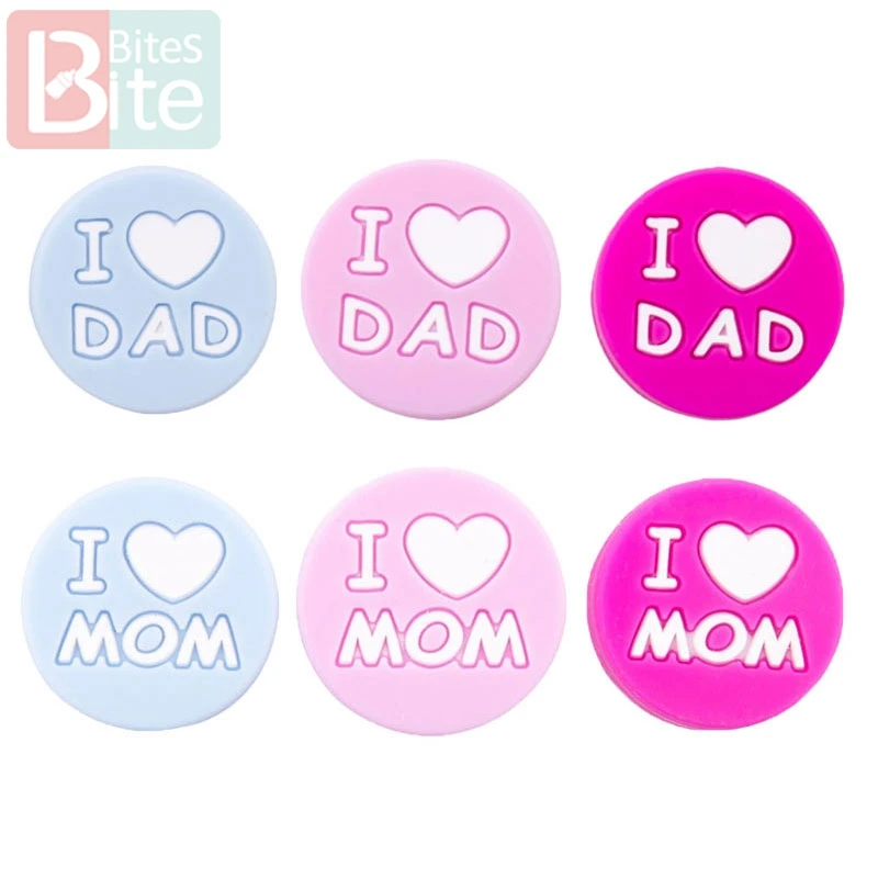 Силиконовые Прорезыватели для мамы и папы 5 шт. цепочки зажимы пустышки детские