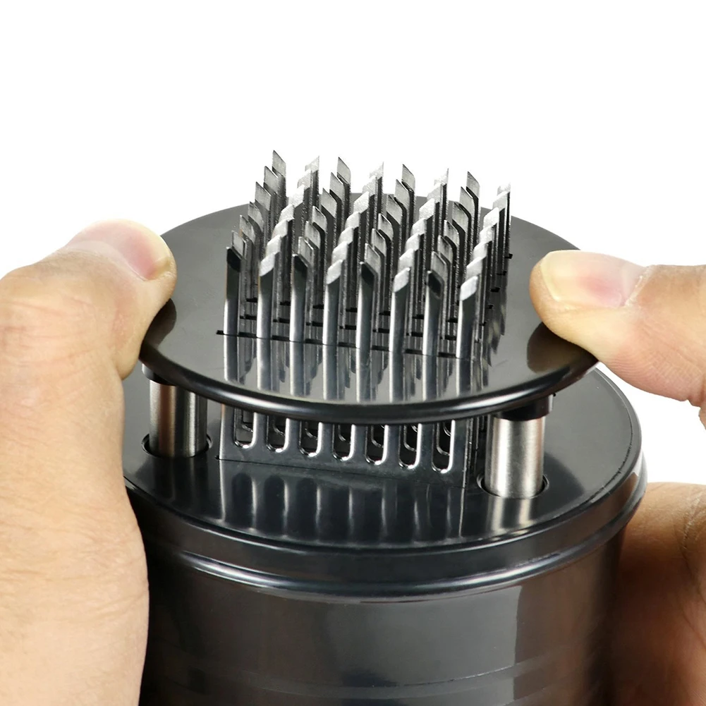 56 Needle Stainless Steel Steak Meat Tenderizer Sauce Flavor Hammer Kitchen Tool Mallet for Pounding Beef/Steak/Chicken | Дом и сад