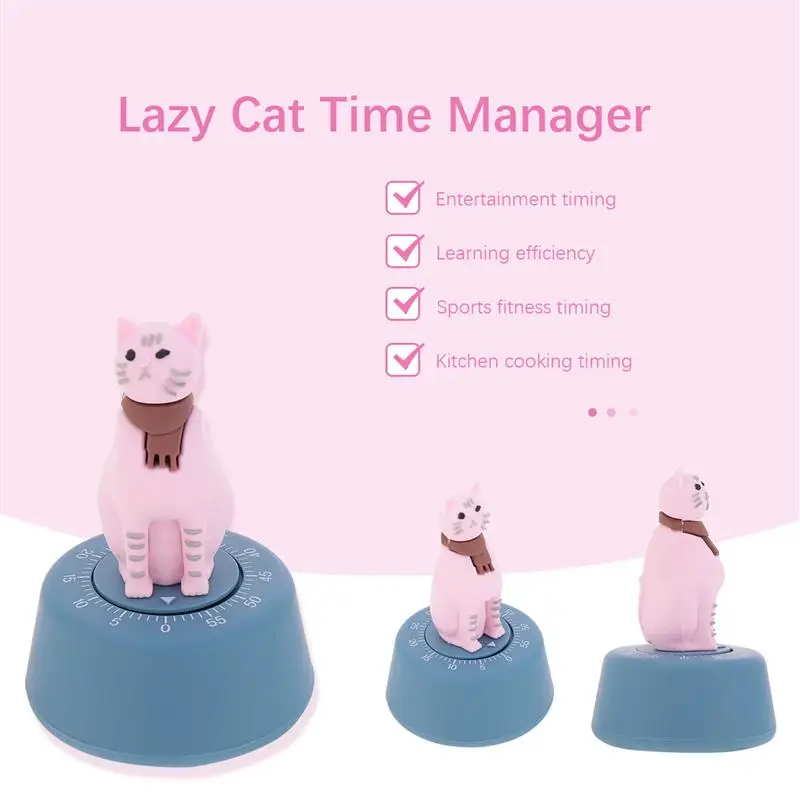 Кошка дизайнерский таймер креативный механический Заводной универсальное