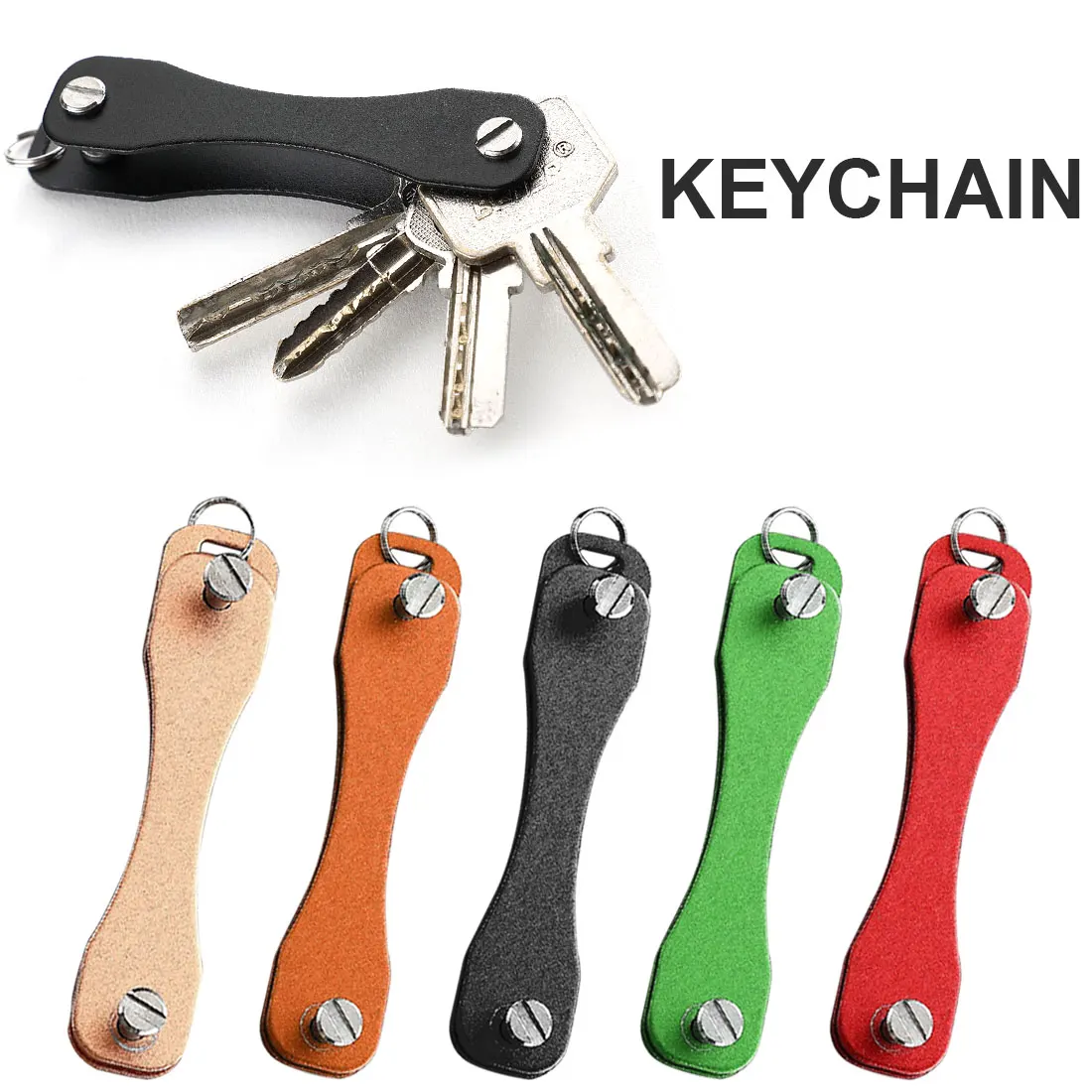 

Smart key chain Mini Keychain Compact Key Decorative Holder Clip Home Storage Metal key Clip Aluminum Organizer Keychain Outdoor