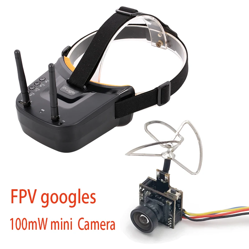 FPV очки 5 8G 40CH монитор видео гарнитура HD для RC Racing Drone с мини 25/100mw Видео передатчик