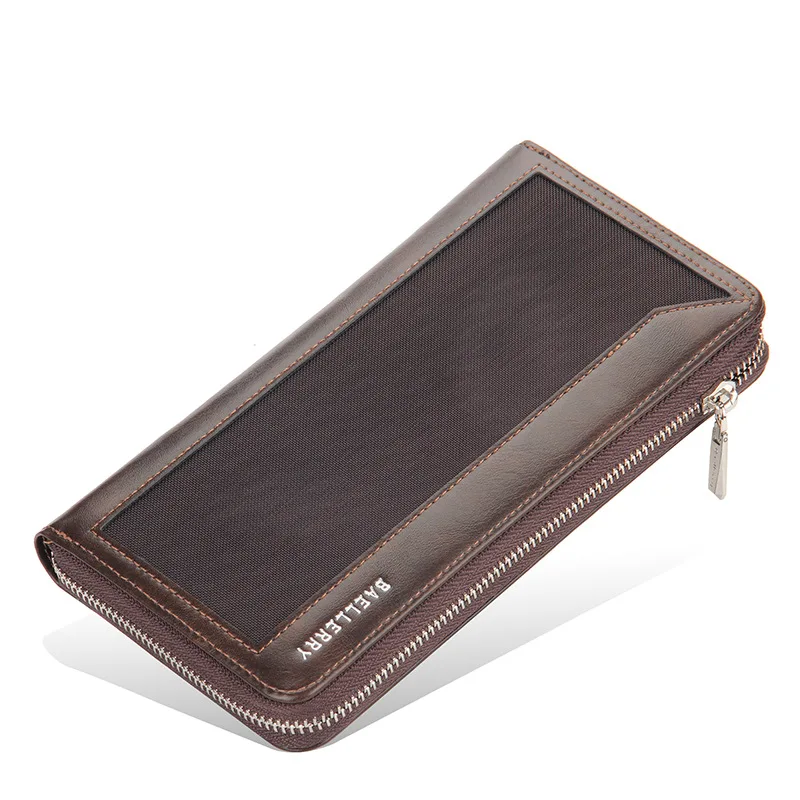 

Кошелек из искусственной кожи на запястье для телефона, на молнии, длинные кошельки, мужские клатчи, вечерние, двойные, однотонные держатели...