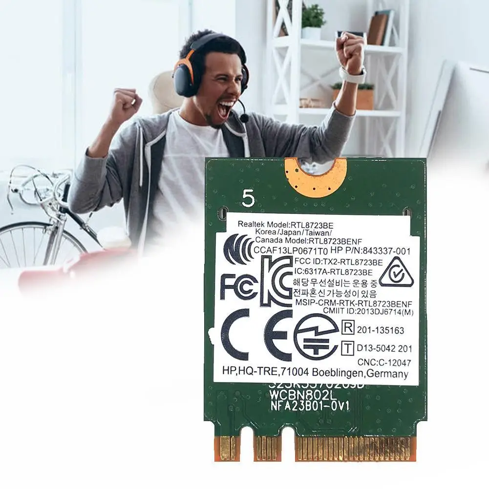 Беспроводной адаптер для Realtek RTL8723BE 802.11N WiFi NGFF 300 Мбит/с 4 0 карта 843338 001 SPS Bluetooth