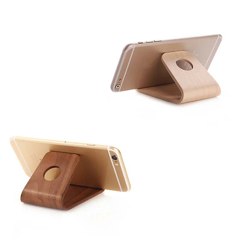Портативный универсальный деревянный держатель для телефона Huawei планшетов