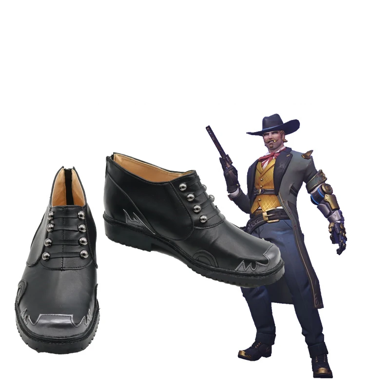 

Игры OW Косплэй ботинки Джесси Маккри Косплэй обувь Хэллоуин Вечерние обувь для повседневной жизни и отдыха; Обувь с рисунком из аниме