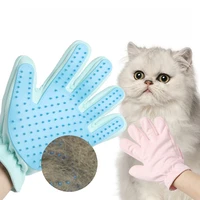 pet dog grooming gloves comfortable suede cat brush to remove falling hair gloves dog bathing cleaning supplies dehairing gloves