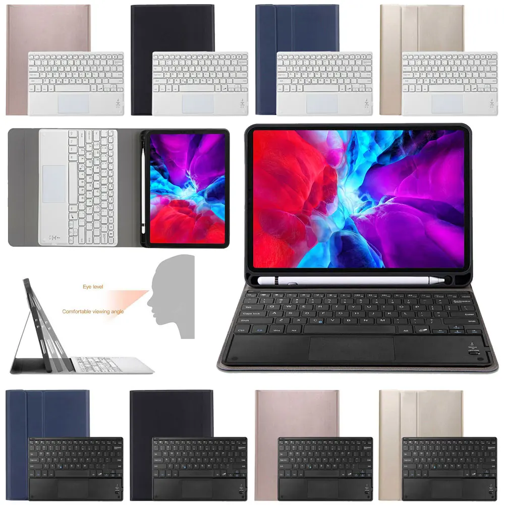 

Чехол для IPAD PRO 11 дюймов 2018 с сенсорной панелью 1-го поколения, чехол с беспроводной клавиатурой для IPAD PRO 11 дюймов 2020 2-го поколения со слотом д...