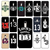 maiyaca lucky number 13 phone case for redmi 5 6 7 8 9 a 5plus k20 4x 6 cover
