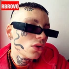 Маленькие прямоугольные солнцезащитные очки RBROVO, мужские роскошные Брендовые очки для мужчин и женщин, роскошные маленькие очки, мужские винтажные солнцезащитные очки