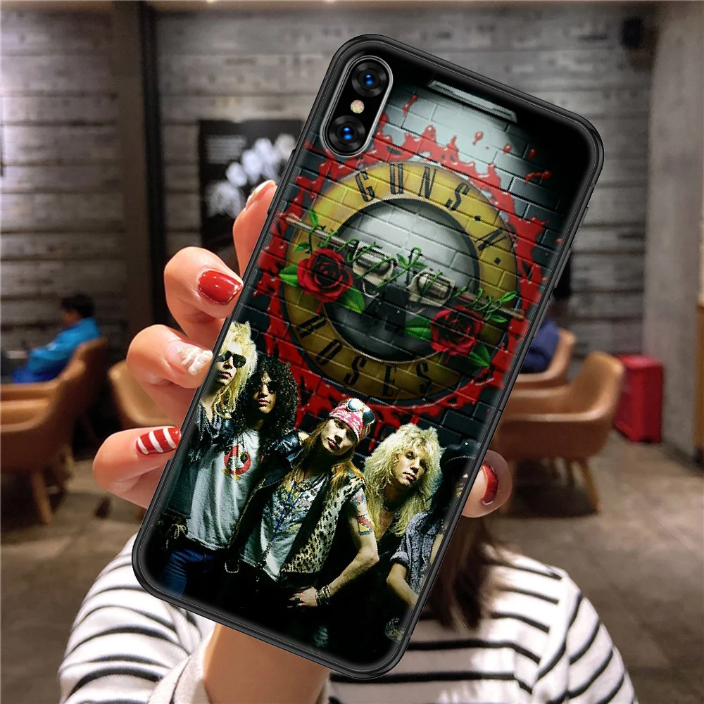 Guns N Roses чехол для телефона Корпус iphone 5 5s se 2 6 6s 7 8 12 мини plus X XS XR 11 PRO MAX черный