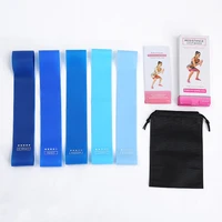 5pcsset rubber elastic band fitness equipment for home gym sports yoga exercise glute training workout resistance bands blue