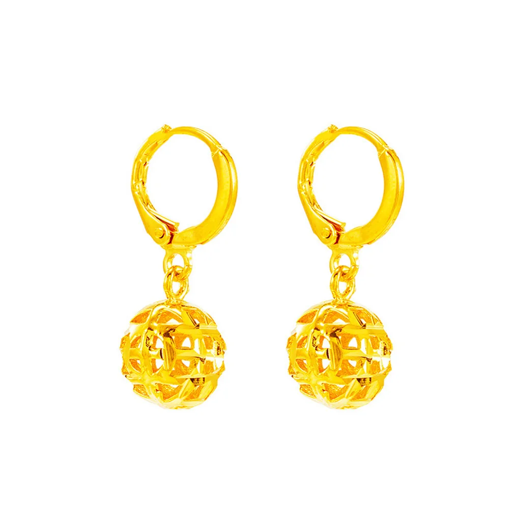 

2020 fashion Circle Geometric Flower Huggie stud Earrings for Women Bohemian Round Dubai Statement Earring ball ear Jewelry gift