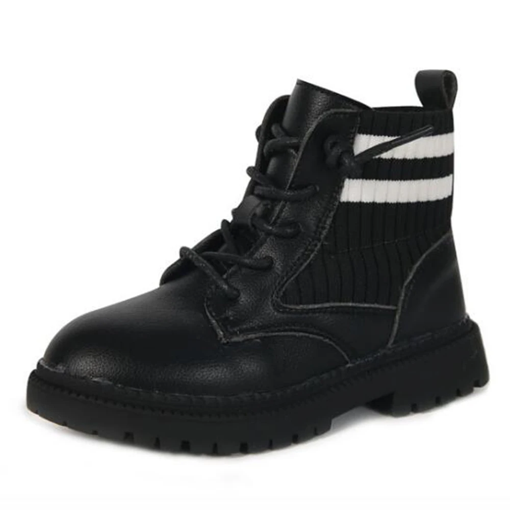 Детские повседневные ботинки в британском стиле осенне зимние модные мягкие