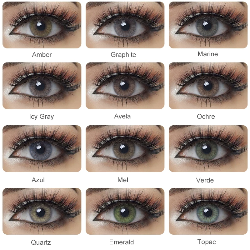 2 шт./1 пара королевская серия Модные Цвет ed контактные линзы годовой мягкий