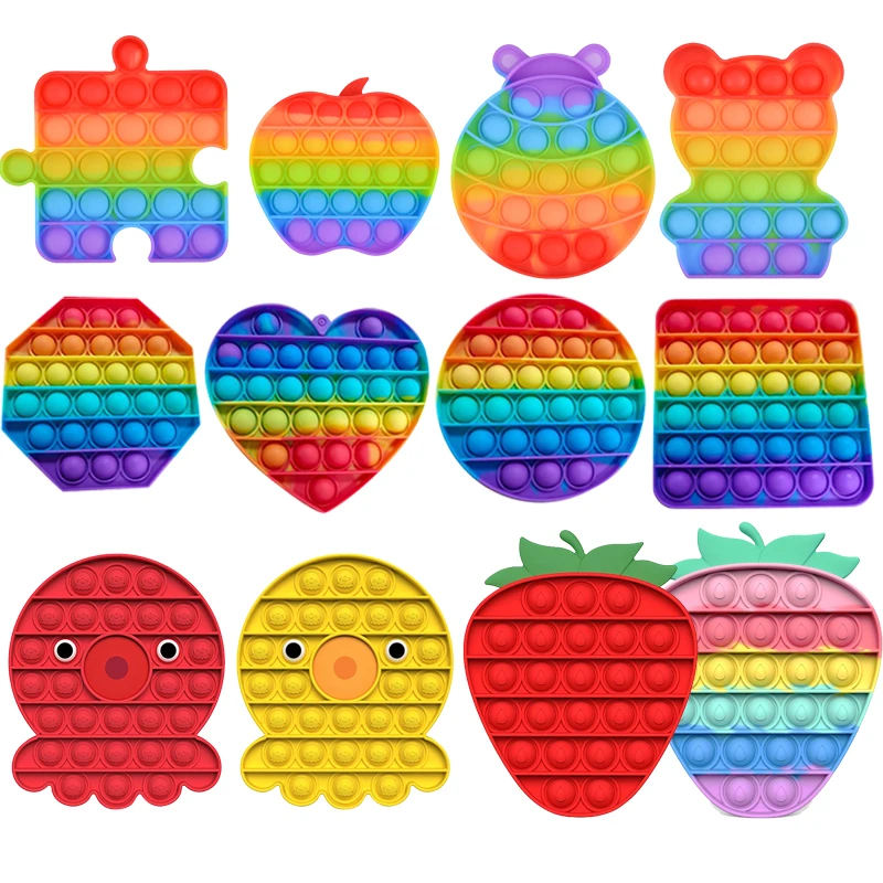 

Pineapple Rainbow Pop Bubbles Fidget Toy Its Anti Stress Relief Toy For Children Adults Desk Sensory Autism Adhd Depression