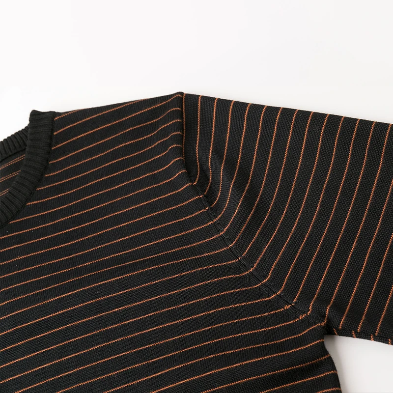 MuLS Brand Sweaters Men Pullovers Male 2019 Autumn New Round Neck Striped Sweater Jumpers Winter Spring O-Neck Cotton Knitwear | Мужская