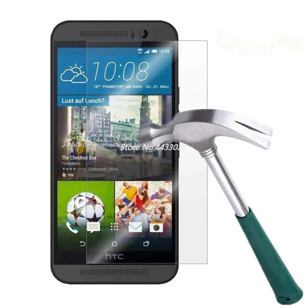 Закаленное стекло 9H для HTC One M7 M8 M9 M10 A9 A9S X10 X9 S9 Защита экрана PLUS MINI защитная пленка |