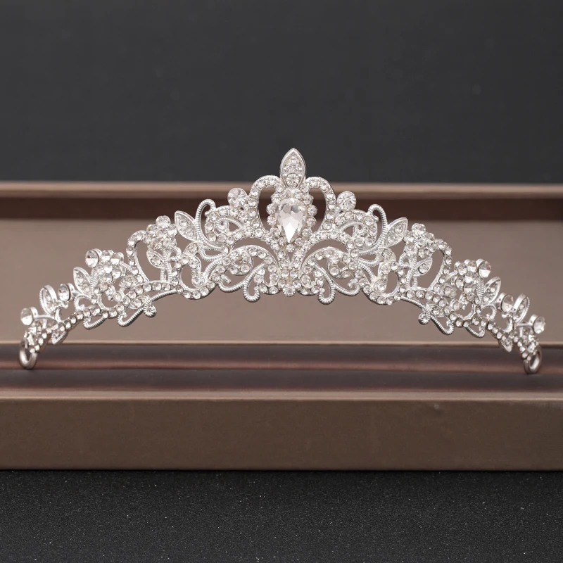 

Wedding Crown Hair Jewelry Bridal Headpiece Woman Baroque Rhinestones Crystal Tiaras Bride Party Crowns Wedding Hair Accessories