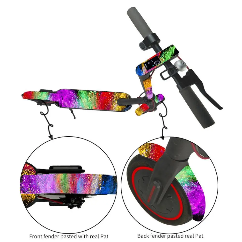 Scooter M365 Full Body Sticker Waterproof Folding Foot Pad Decorative Stickers | Спорт и развлечения