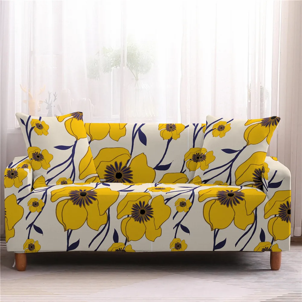 Flowers Floral Printed Universal Stretch Sofa Cover Elastic Couch Slipcover Seat Covering 1/2/3/4 | Дом и сад