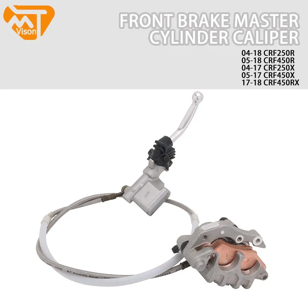 

Передний тормозной комплект для Honda CRF250R CRF450R CRF250X CRF450X CRF450RX 2004 2005 2006-2018, суппорт главного цилиндра, рычаг масляного шланга