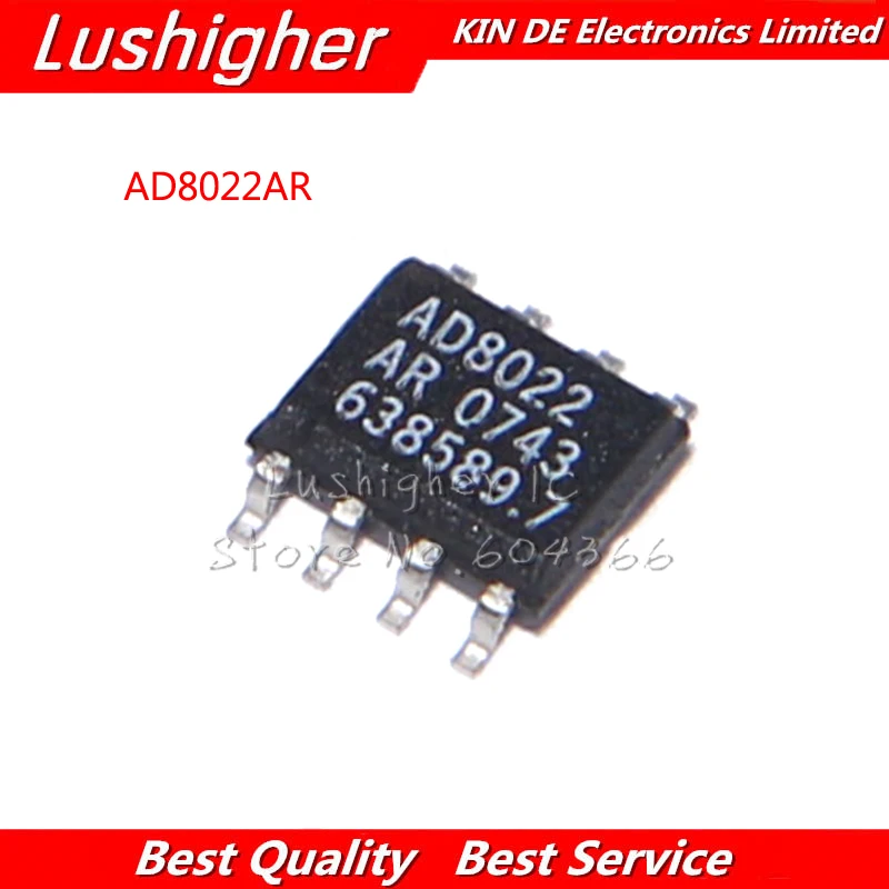10 шт. AD8022ARZ AD8022 лапками углублением SOP-8 SMD AD8022AR | Электронные компоненты и