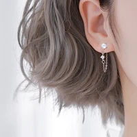 after hanging earrings female korean temperament simple personality earrings earrings 2020 new trendy shiny earrings