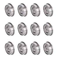 12pcslot f688zz flange deep groove ball bearings5mm x 16mm x 5mm for 3d printer diy mechanical pulley wheel parts