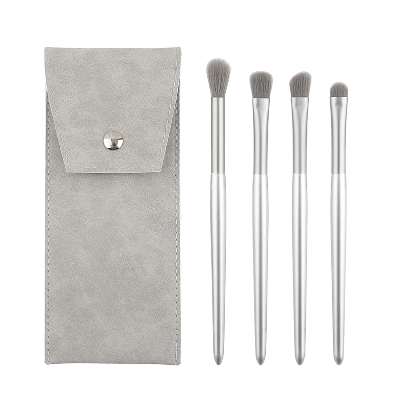 

HMG 4 Pcs Moon-Light Series Makeup Brush With Bag Eyeshadow Highlighter Nose Shading Brush Cosmetic Kit Beauty Makeup Tools