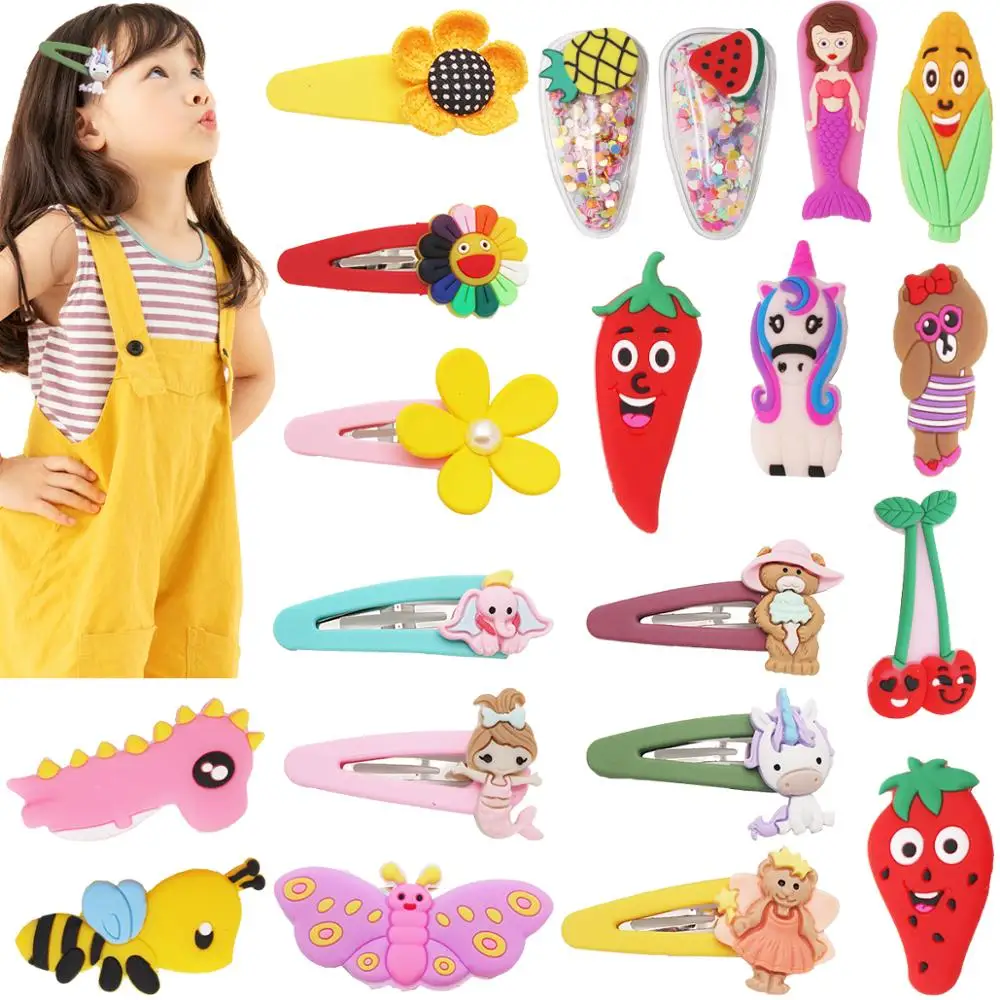 20 шт. Металлические Мини заколки для волос в виде животных|Аксессуары девочек| |