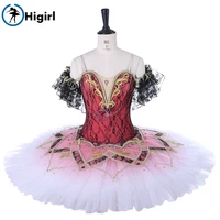dark pink black classical ballet dress tutu for girls nutcracker little fariy professional ballet tutus bt9278