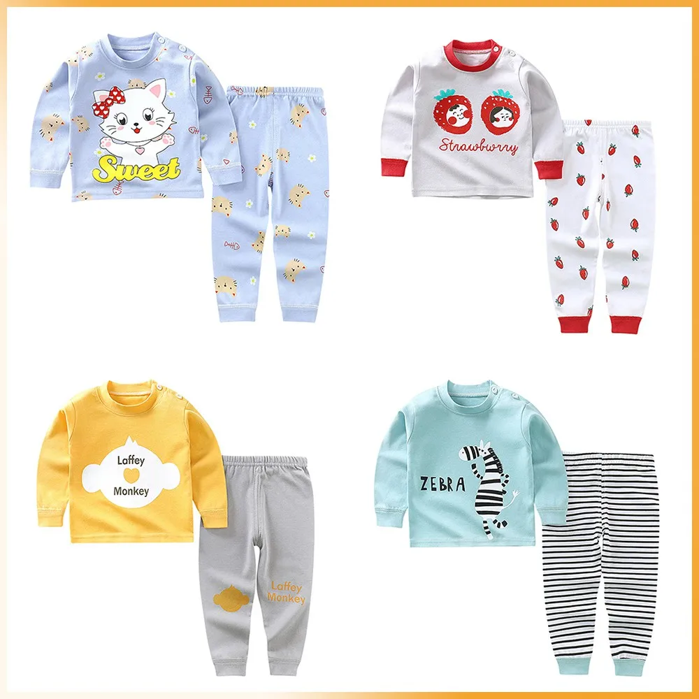 

Andy Papa Autumn Children's Sets Fashion Kids New Cartoon Pajamas Cute Baby Boys Sleepwear Child Clothing Long Sleeve Kid Set